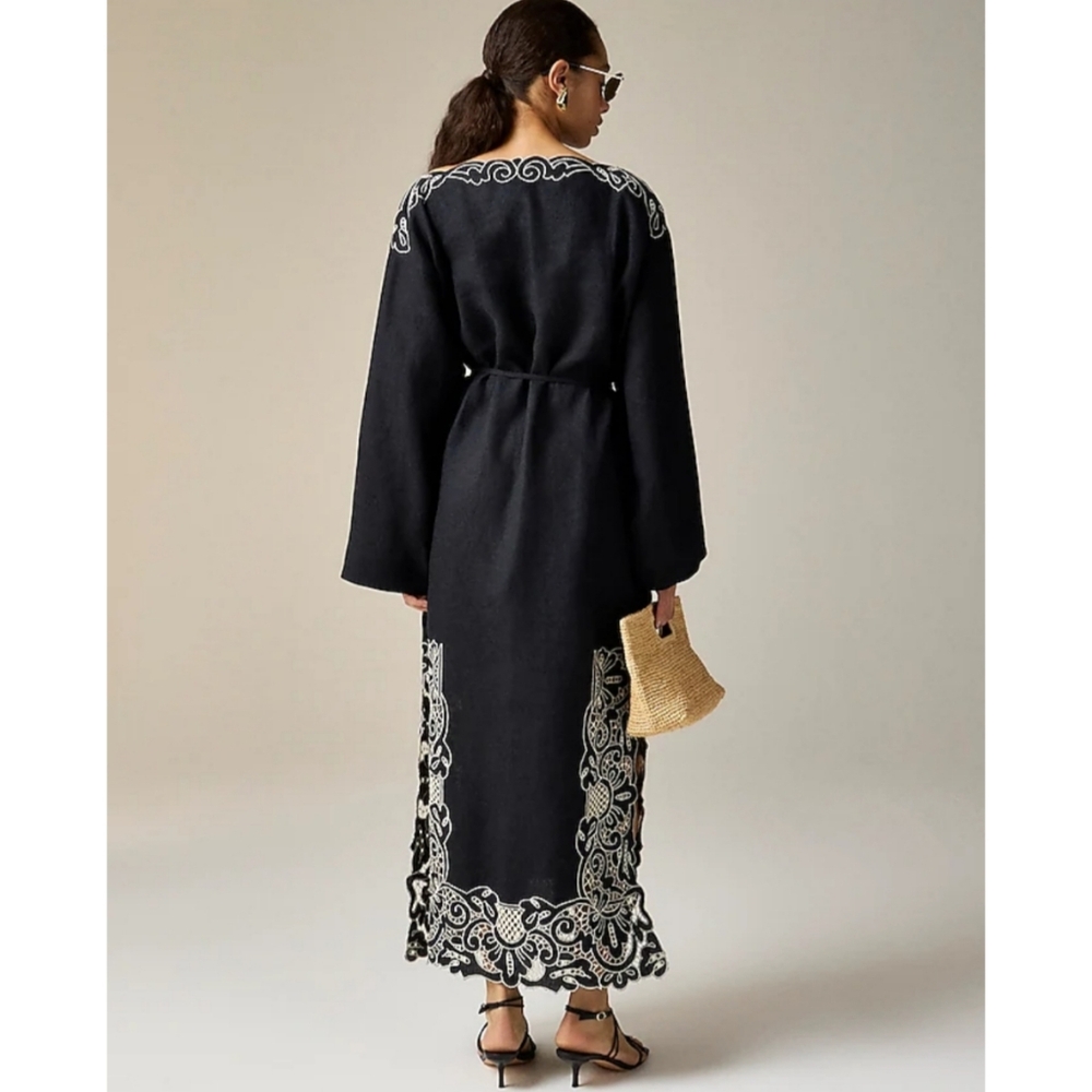J.Crew Linen Cutwork Tunic Dress - Picture 4 of 12